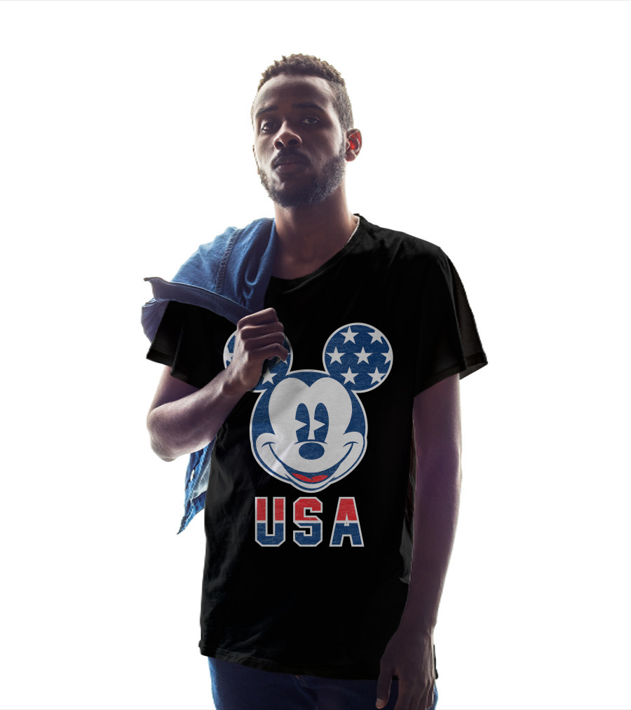 Disney USA Stars Happy Mickey Mouse T-Shirt