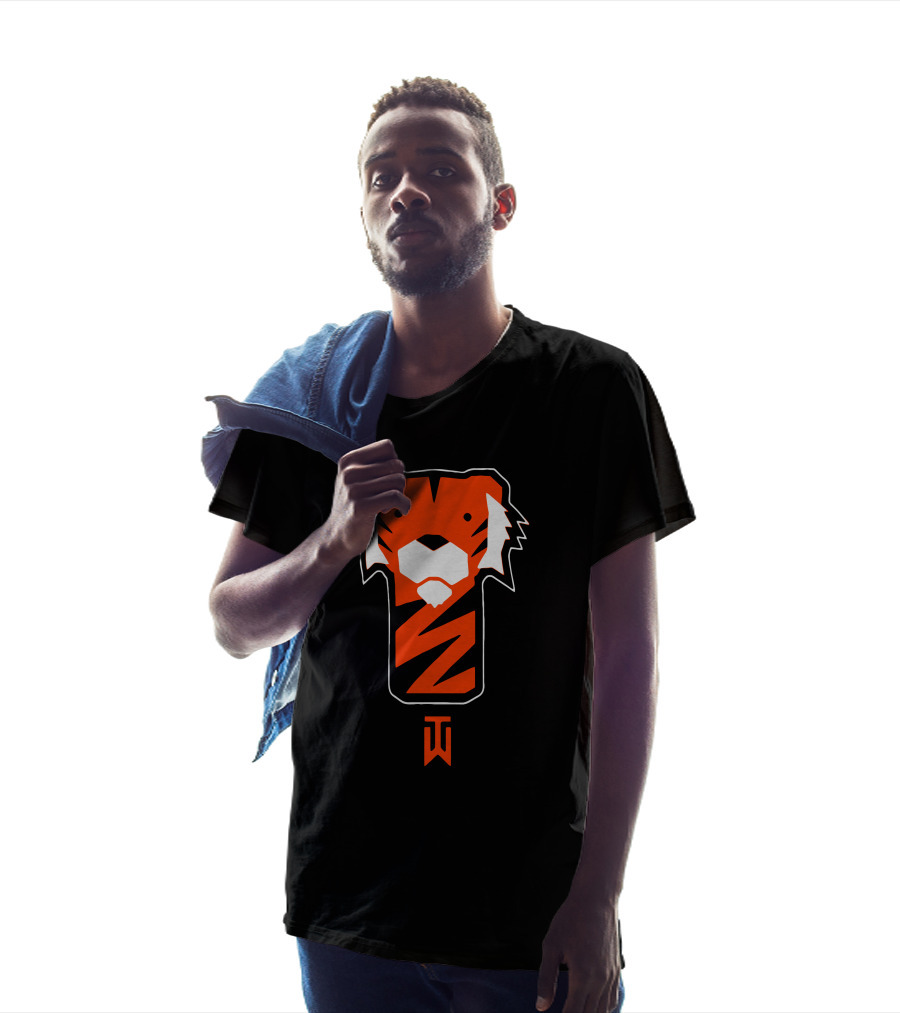 Tiger Woods Merch Tiger Woods Tiger Head Emblem TW T-Shirt