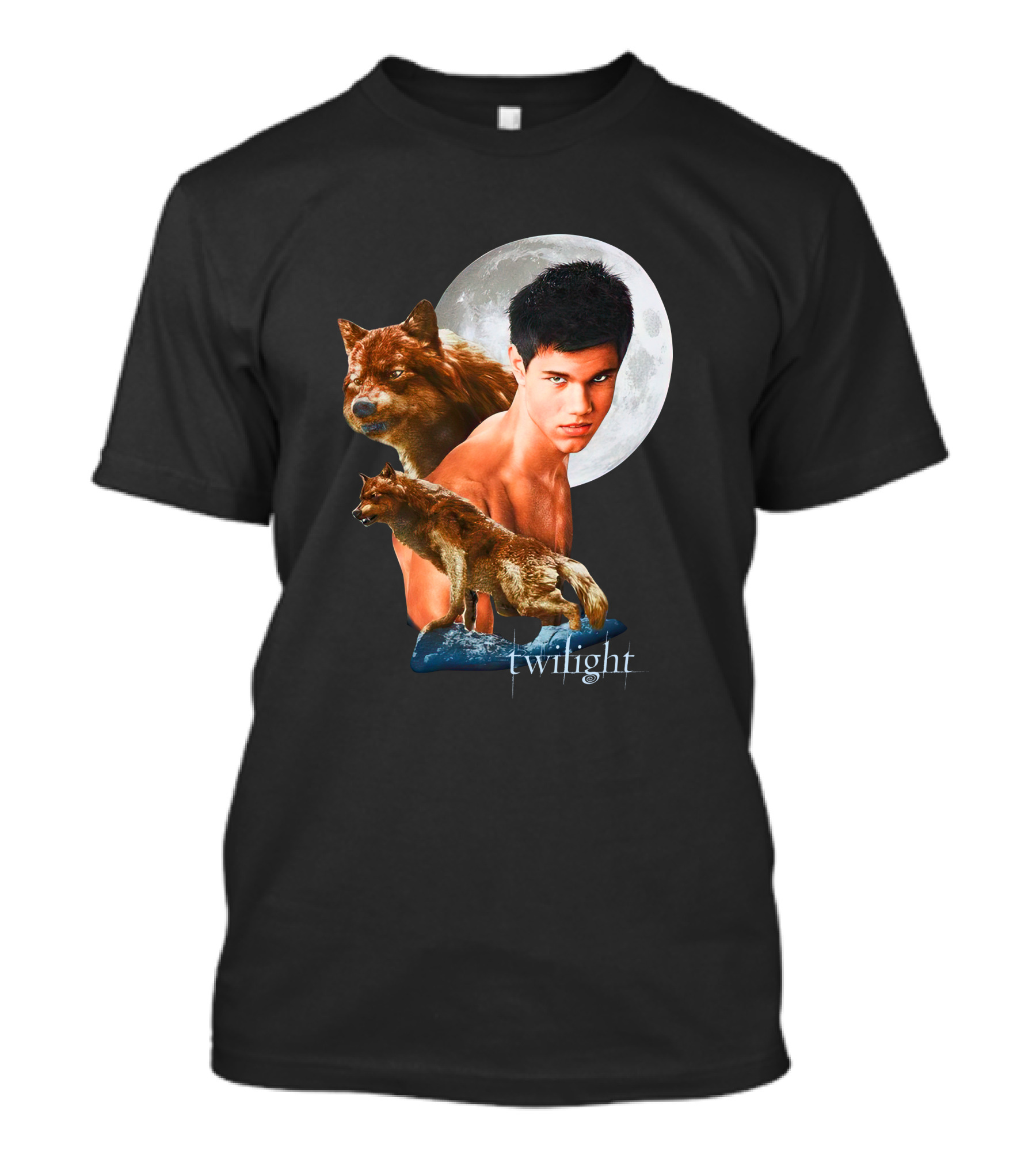 Twilight Jacob Wolf Full Moon Phase T-Shirt