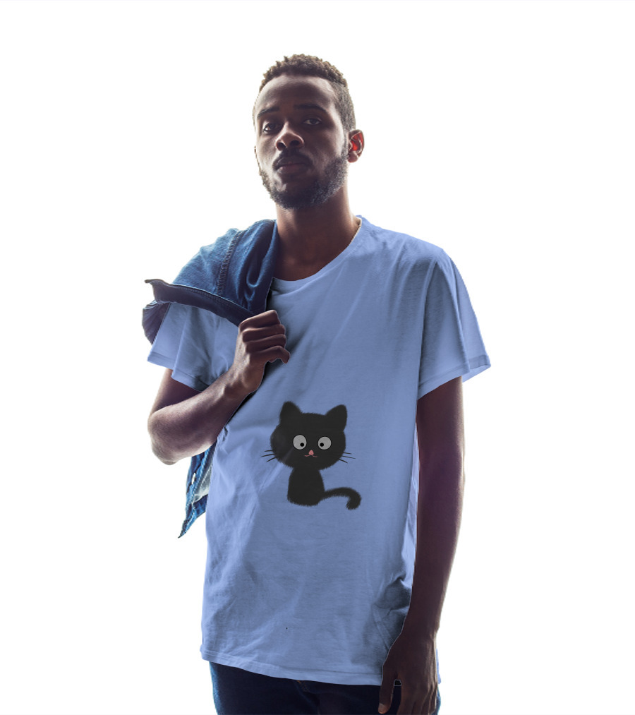 Cute Mew-T Black Cat T-Shirt