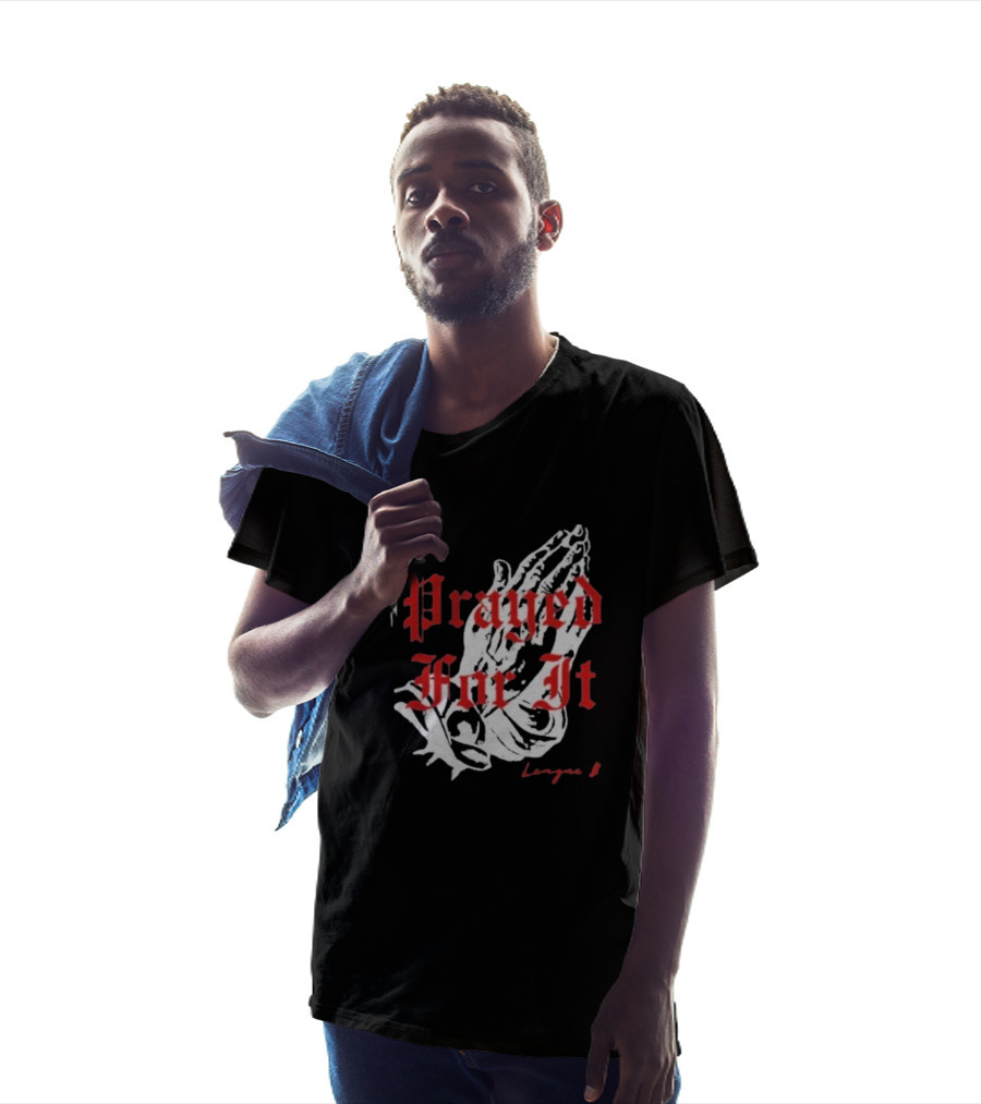 Jrue Holiday Prayed For It League 8 Cross And Praying Hands T-Shirt