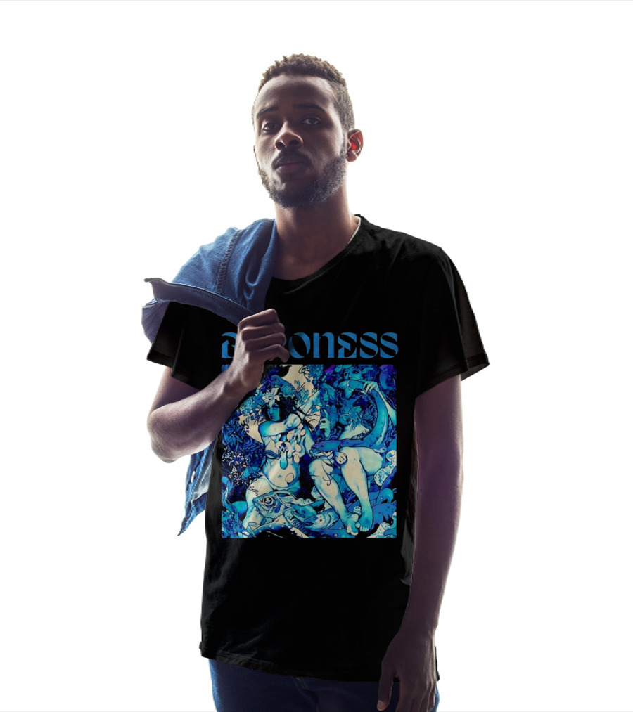 Baroness Blue Record Psychedelic Mythical Scene T-Shirt