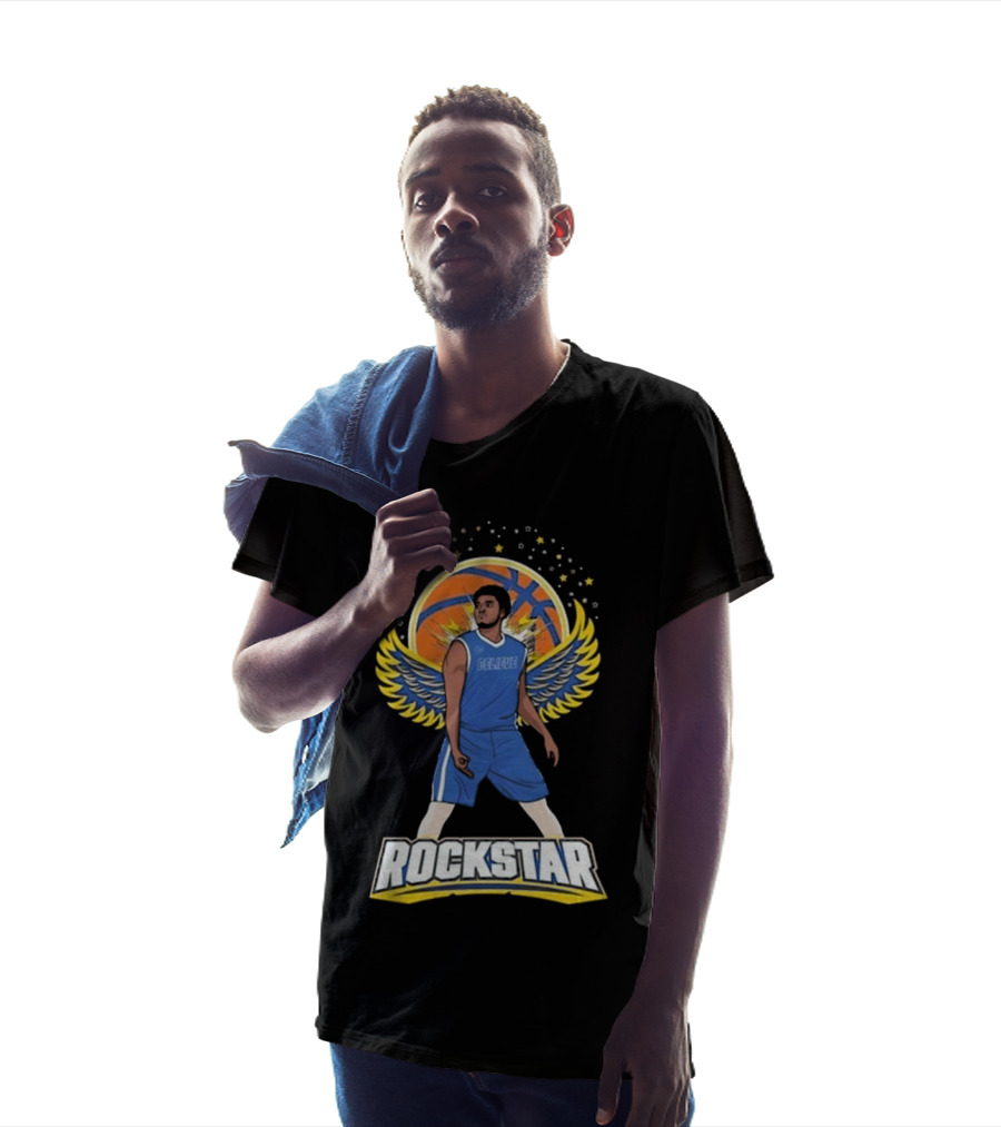 Believe Rockstar Basketball Wings And Stars T-Shirt