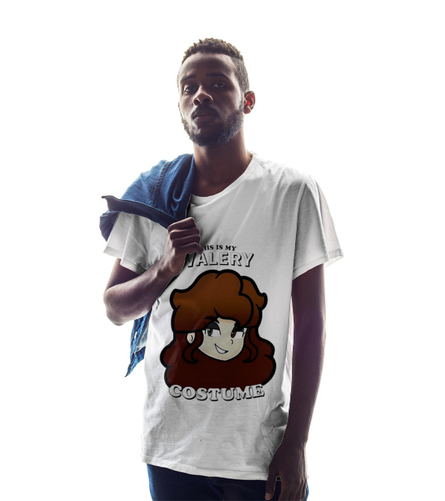This Is My Valery Costume Cartoon Character Face T-Shirt