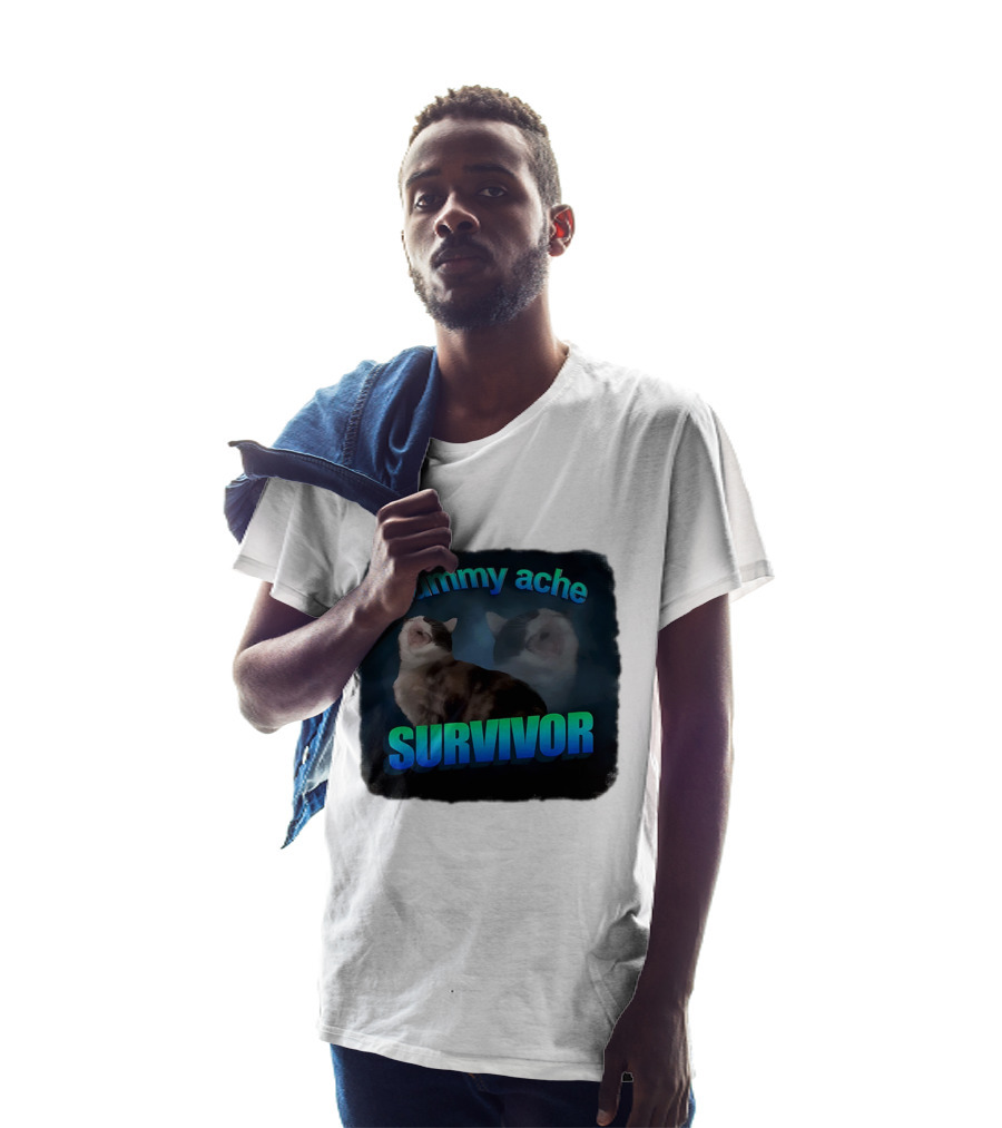 Tummy Ache Survivor Cat T-Shirt