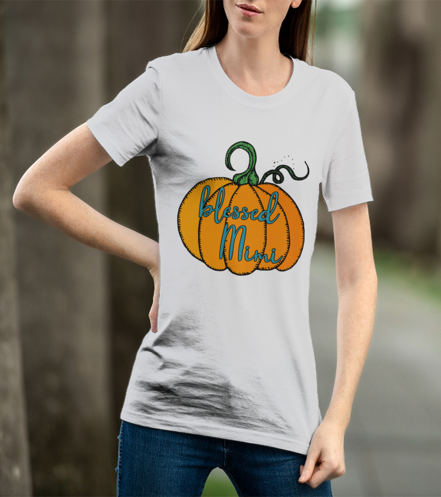 Blessed Mimi Pumpkin Autumn Harvest T-Shirt