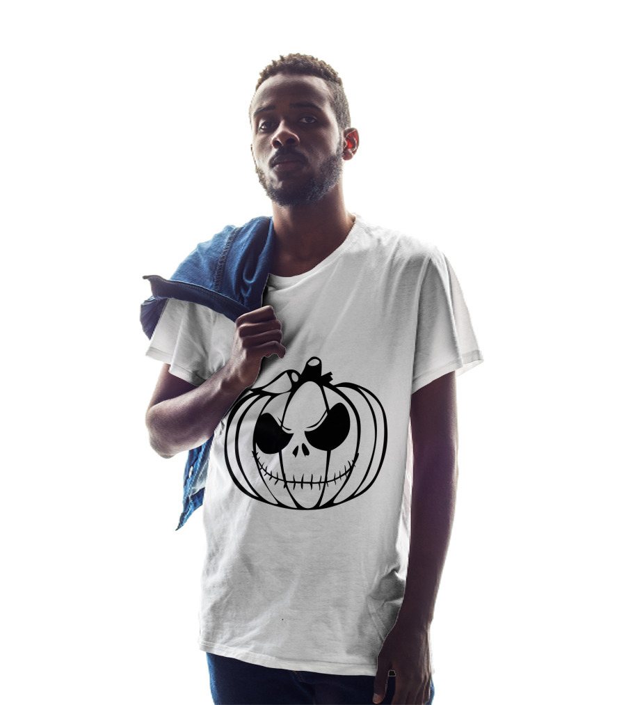 Jack Skellington Pumpkin Face Halloween T-Shirt