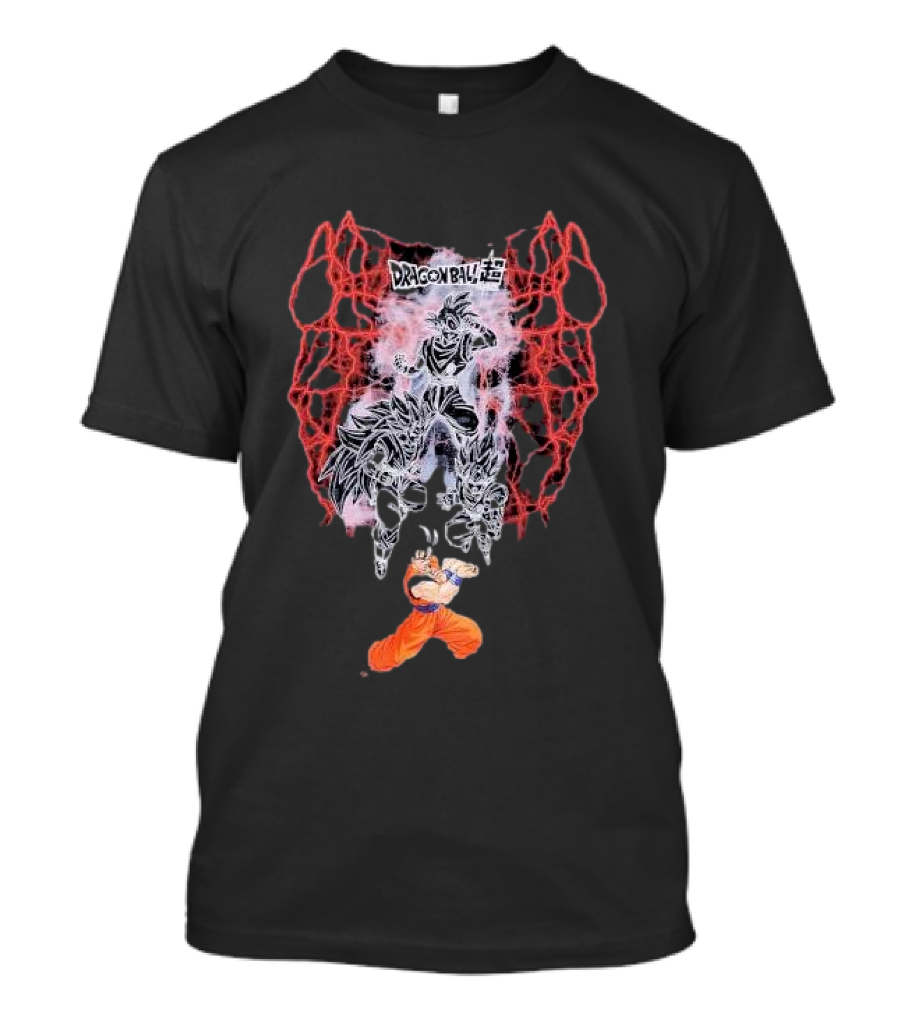 Dragon Ball Z Goku Lightning Aura Power Up Transformation T-Shirt