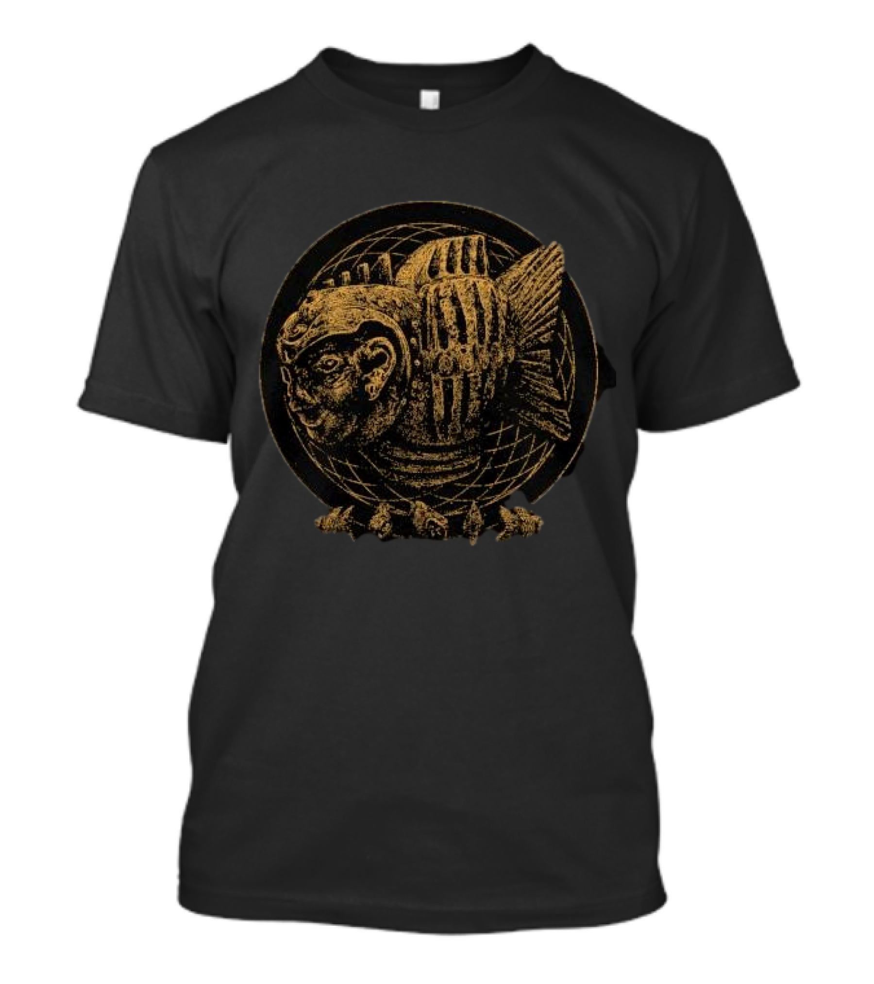 Small Boy Me Without You Fish Head Man Sculpture T-Shirt