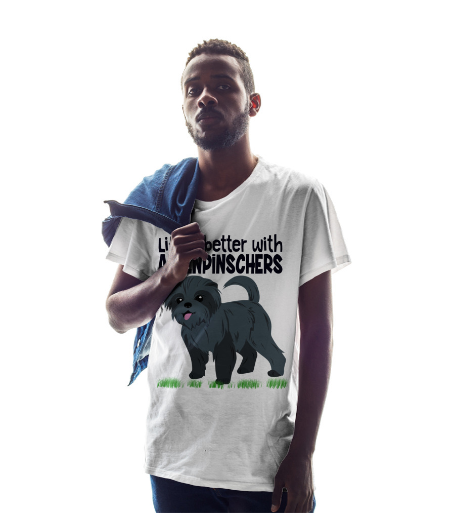 Life Is Better With Affenpinschers And Butterfly T-Shirt
