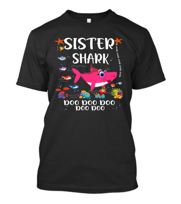 Sister Shark Doo Doo Doo Family Matching Ocean T-Shirt