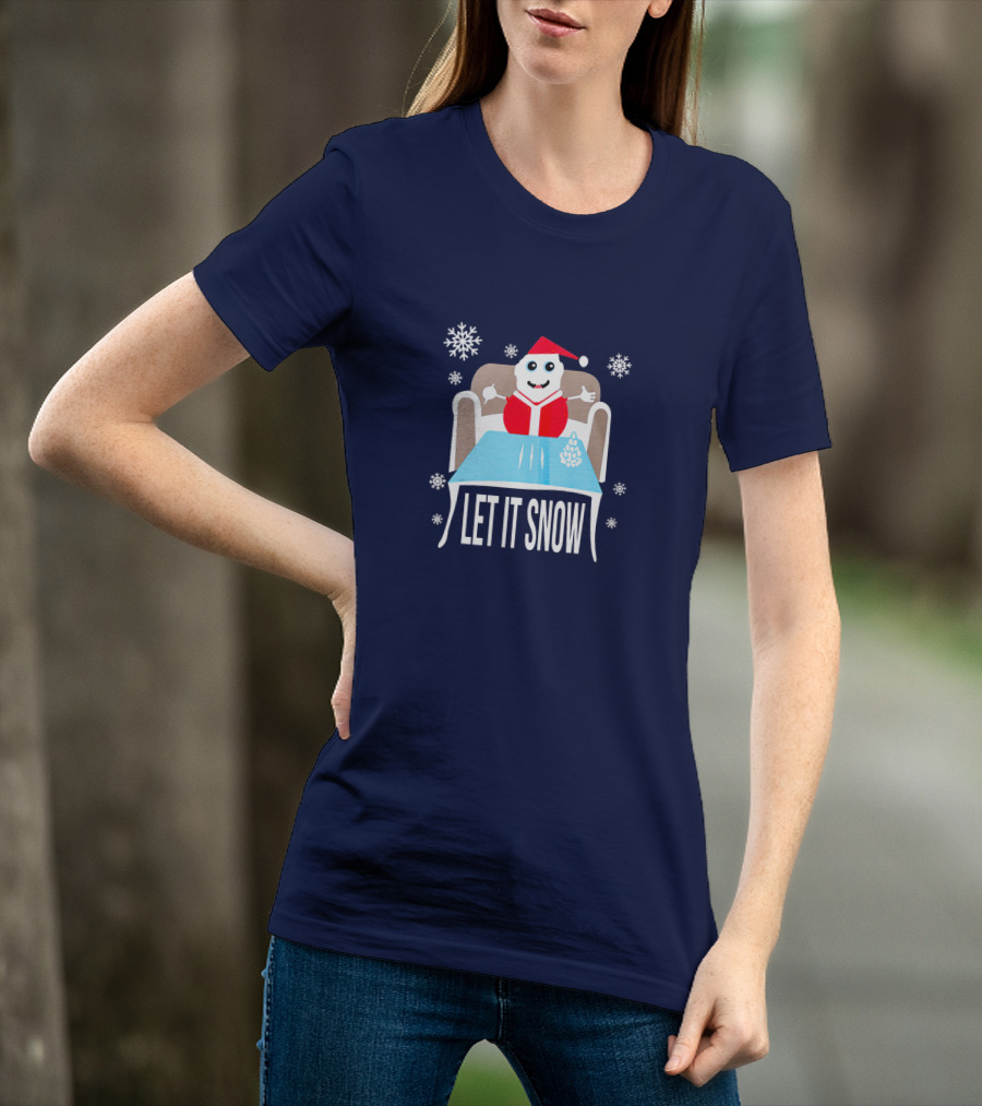 Funny Santa Let It Snow Holiday Humor T-Shirt