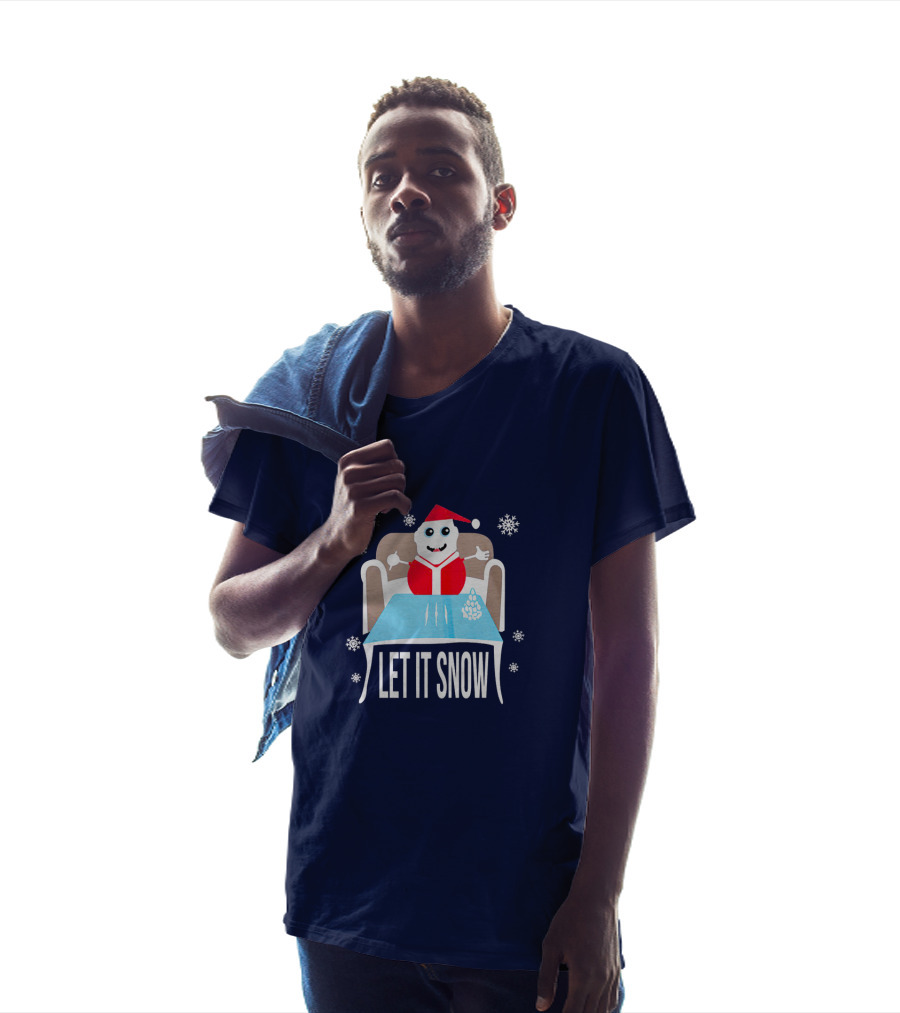 Funny Santa Let It Snow Holiday Humor T-Shirt