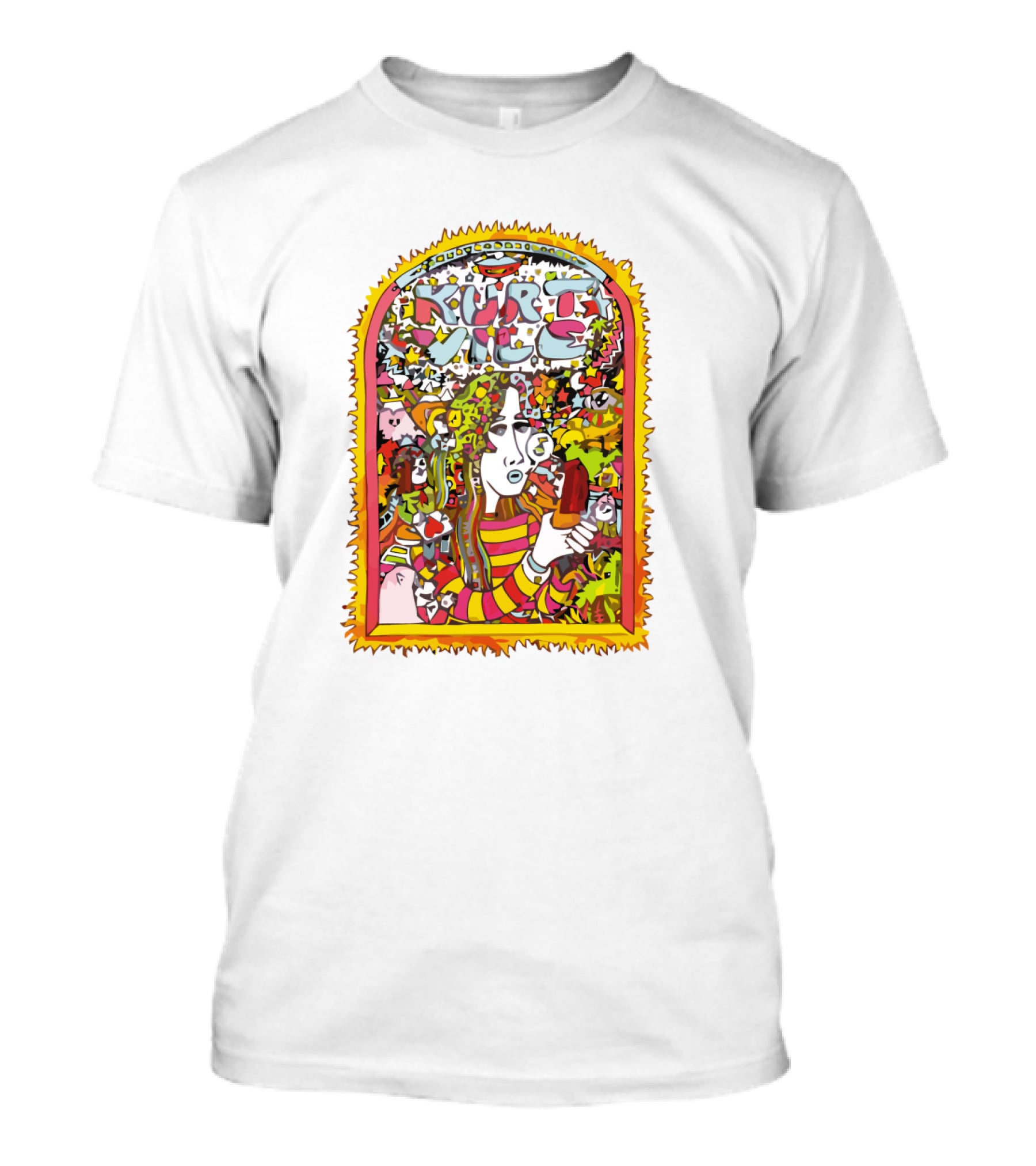 Kurt Vile Psychedelic Ice Cream T-Shirt