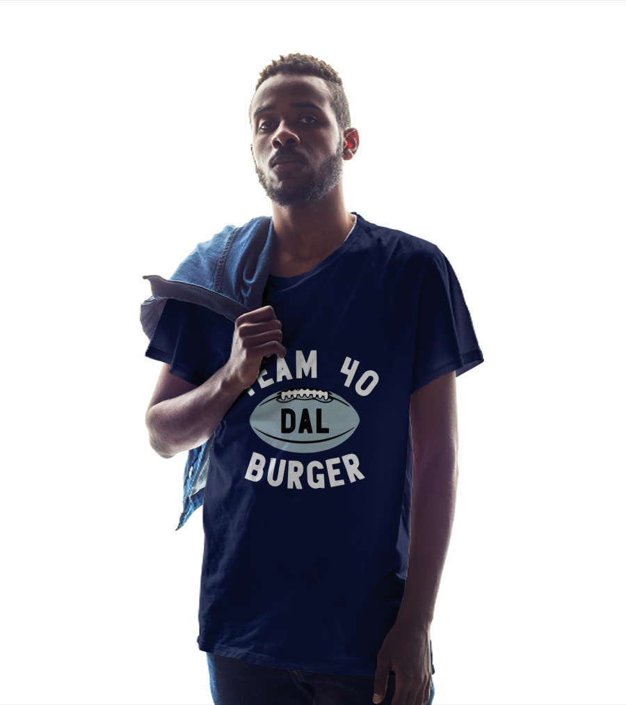 Team 40 Burger DAL Football T-Shirt