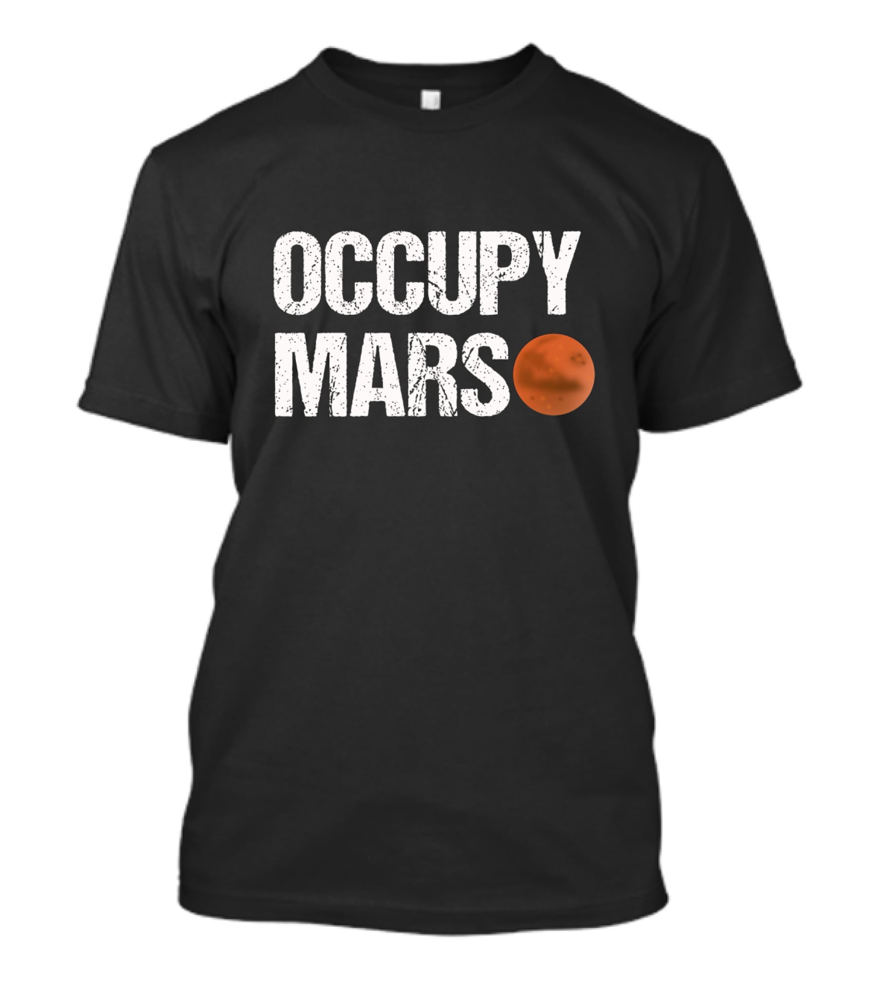 Elon Musk Occupy Mars Planet T-Shirt