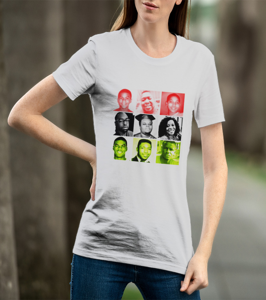 Black Victims Of Police Brutality Remembered In Powerful Collage T-Shirt
