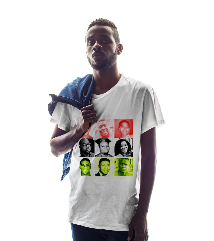Black Victims Of Police Brutality Remembered In Powerful Collage T-Shirt