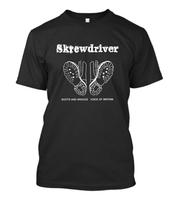 Skrewdriver Boots And Braces Voice Of Britain T-Shirt