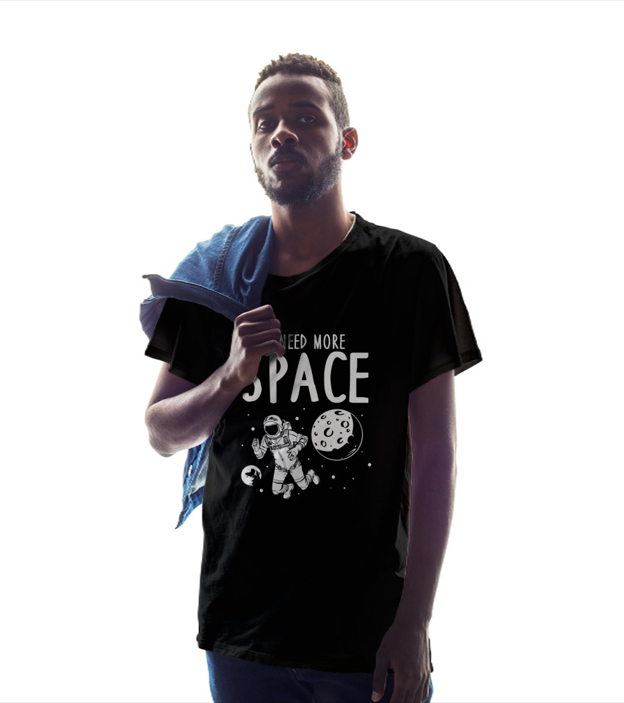 I Need More Space Astronaut Moon Stars T-Shirt