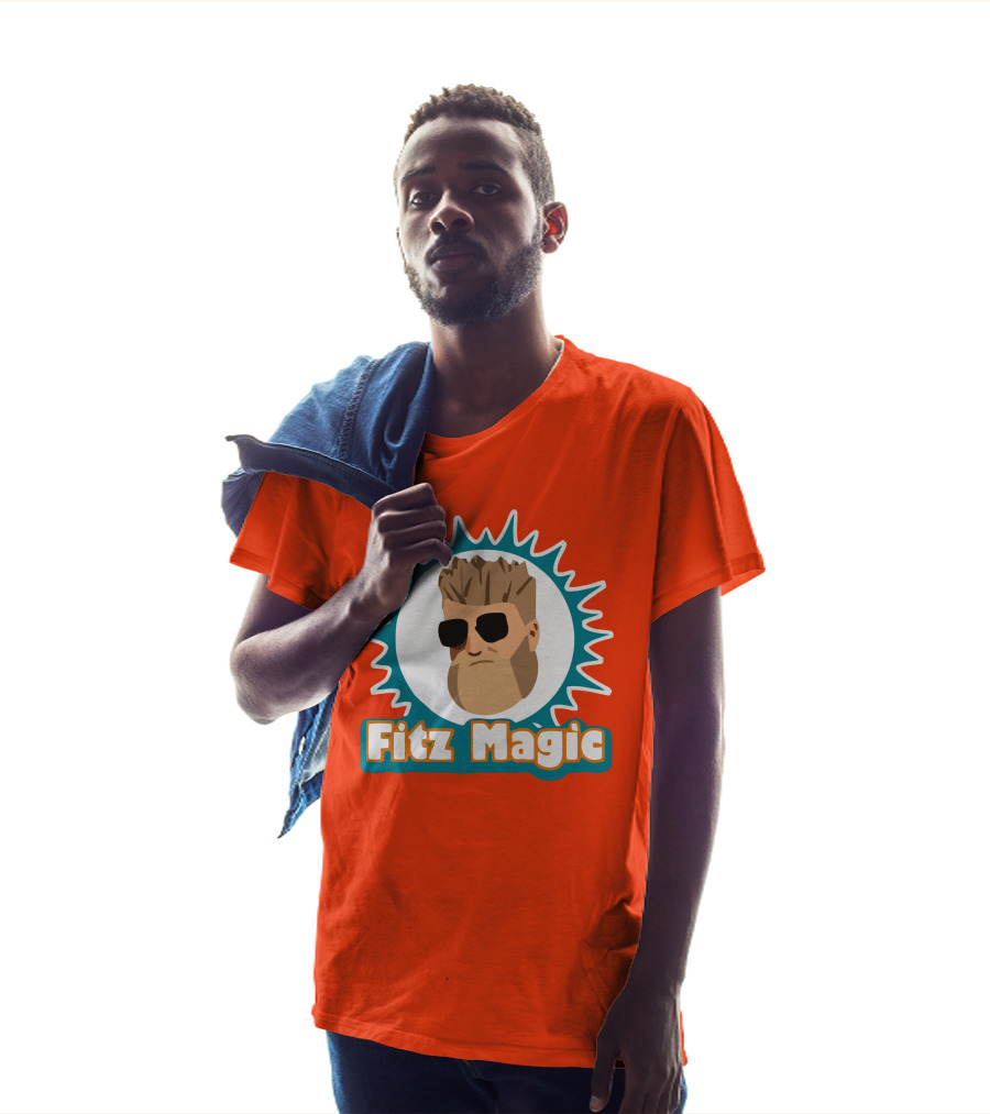 Fitzmagic Miami Dolphins Bearded Icon With Sunglasses T-Shirt
