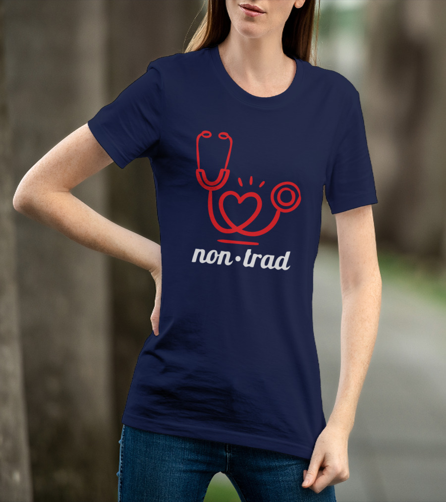 Non Trad Stethoscope Heart Valentine's Day Collection T-Shirt