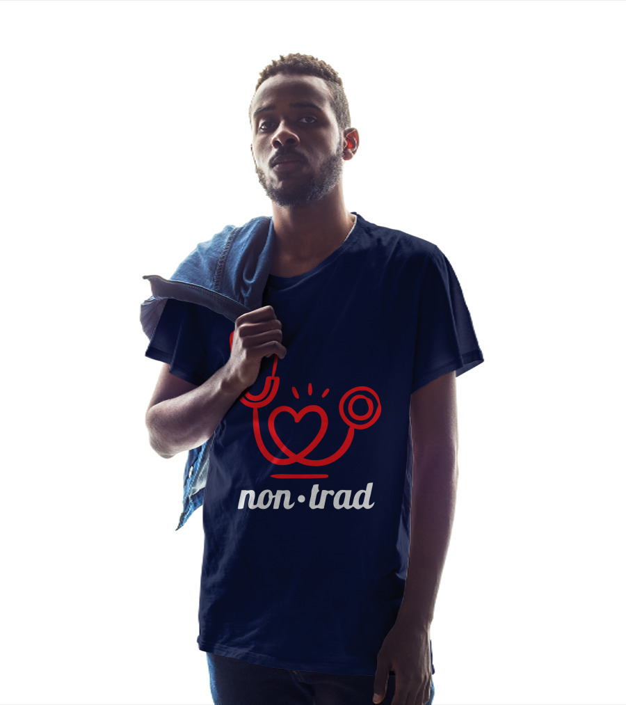 Non Trad Stethoscope Heart Valentine's Day Collection T-Shirt
