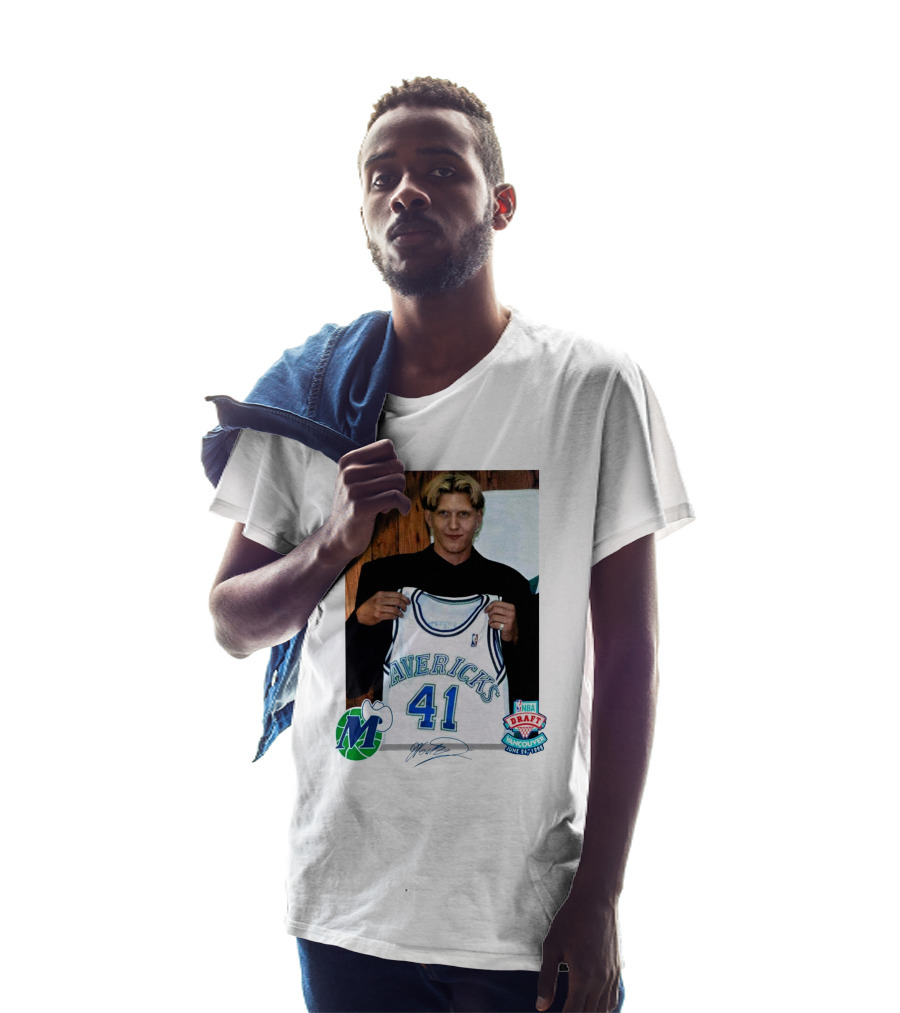 Dirk Nowitzki Mavericks NBA Draft Vancouver June 24 1998 T-Shirt