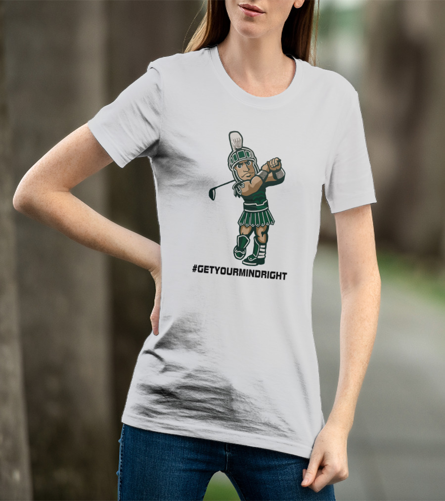 Spartan Womens Golf #GetYourMindRight Iconic Athlete Focus T-Shirt