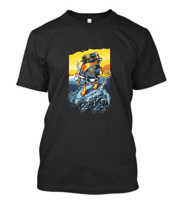 Bus Surfing Cool Wave Adventure T-Shirt