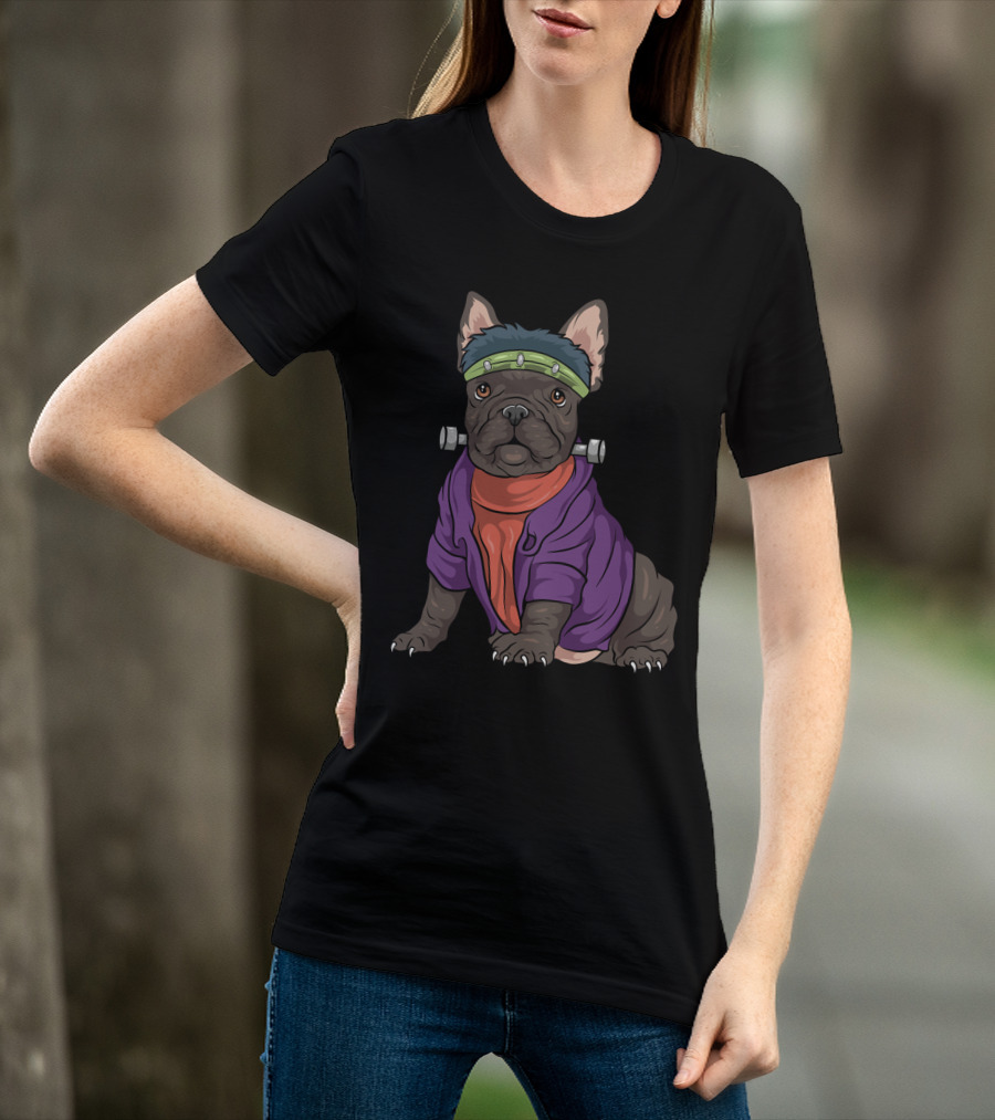 French Bulldog Frankenstein Costume Funny Dog Halloween T-Shirt