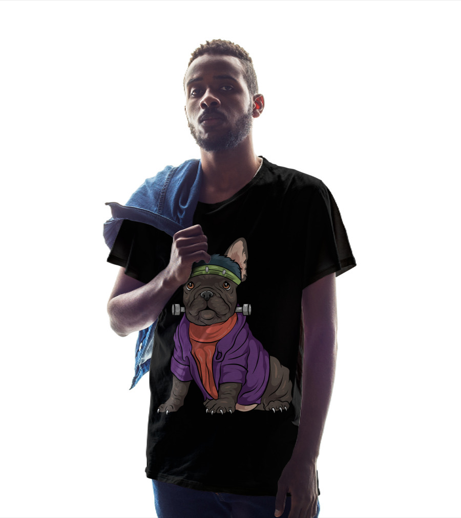 French Bulldog Frankenstein Costume Funny Dog Halloween T-Shirt