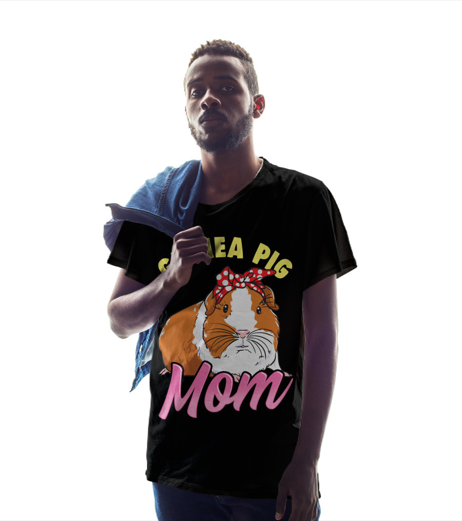 Guinea Pig Mom Wheek Squad Bow Tie Edition T-Shirt