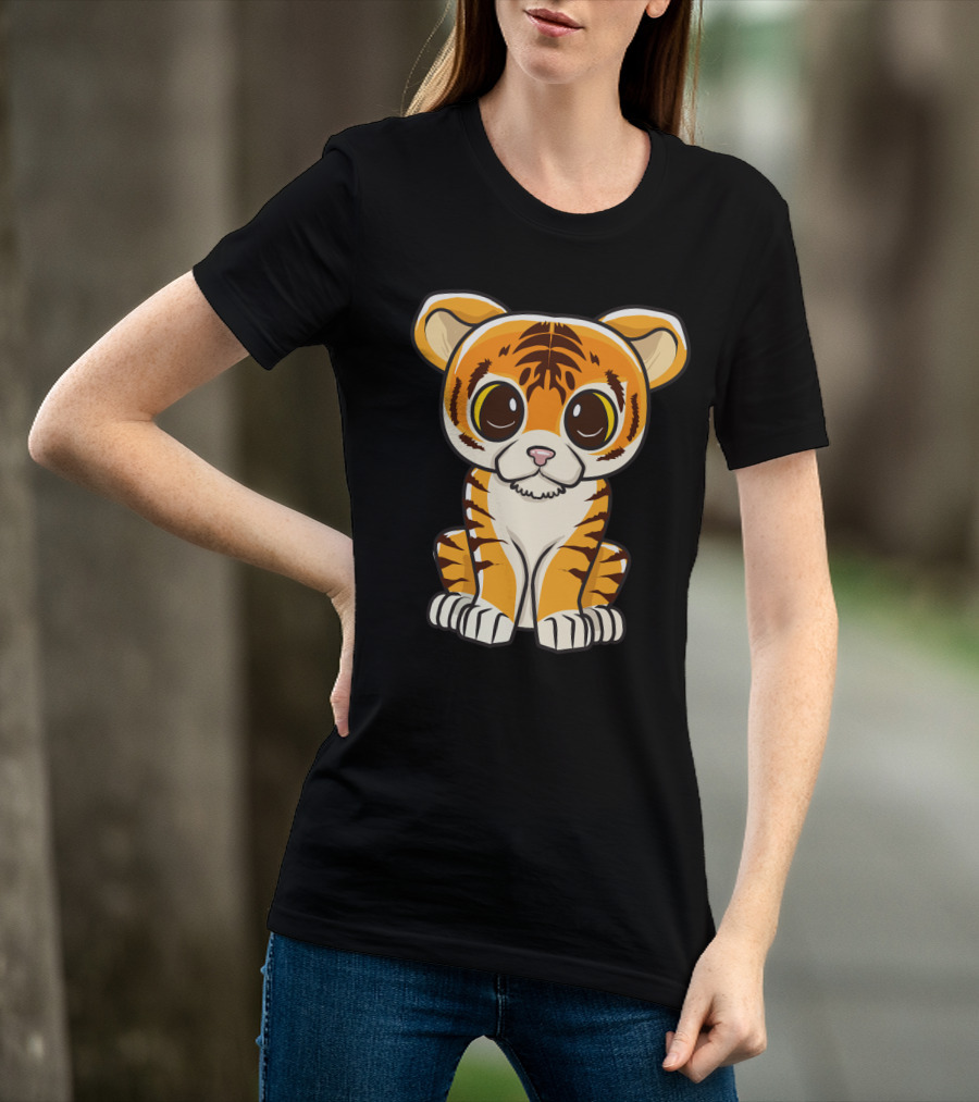 Kawaii Tiger International Tiger Day Cute Tiger T-Shirt