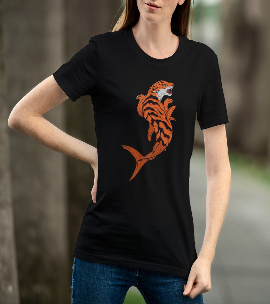 Tiger Shark Jawsome Tigershark Marine Biology Pun T-Shirt