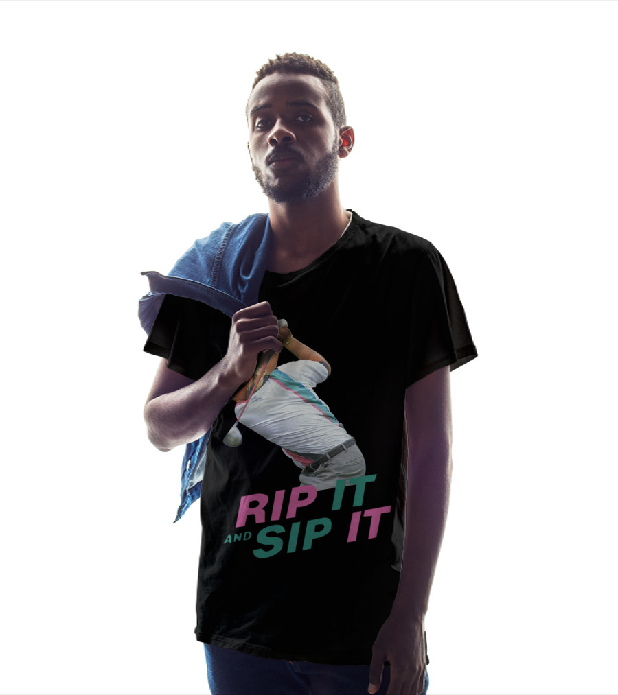 John Daly Rip It And Sip It Golf Swing Iconic T-Shirt