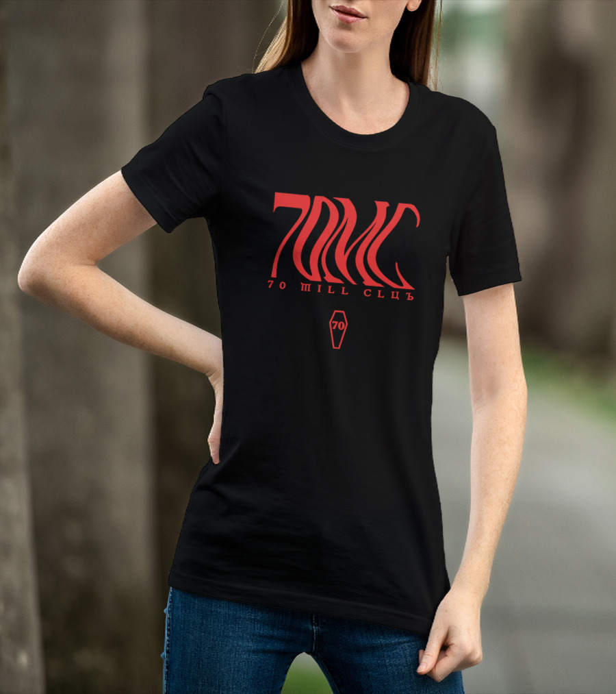 Pewdiepie 70 Mill Club 7OMC Red Coffin T-Shirt