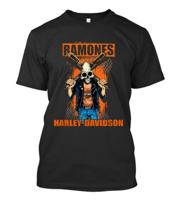 Ramones Harley Davidson Motorcycles Hey! T-Shirt