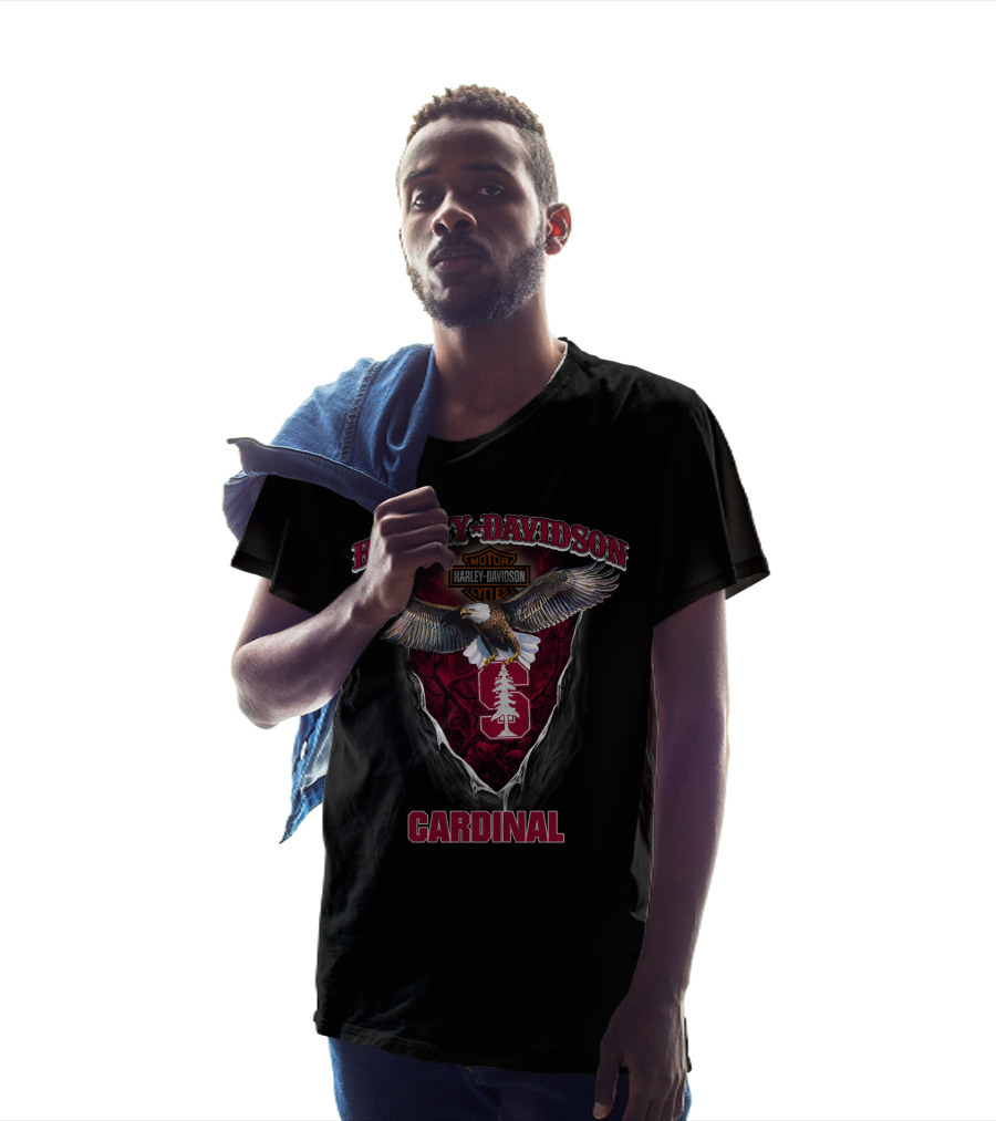 Harley Davidson Motor Stanford Cardinal Eagle T-Shirt