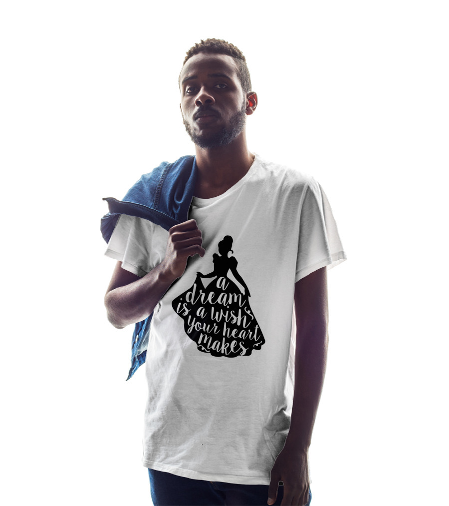 A Dream Is A Wish Your Heart Makes Silhouette Princess T-Shirt