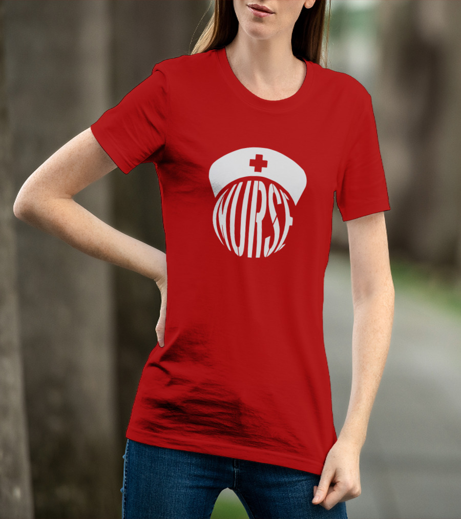 Nurse Hat With Text T-Shirt
