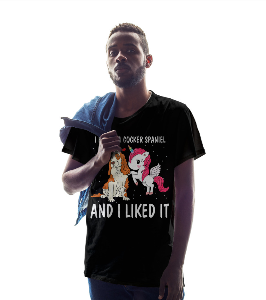 I Kissed A Cocker Spaniel And I Liked It Unicorn T-Shirt