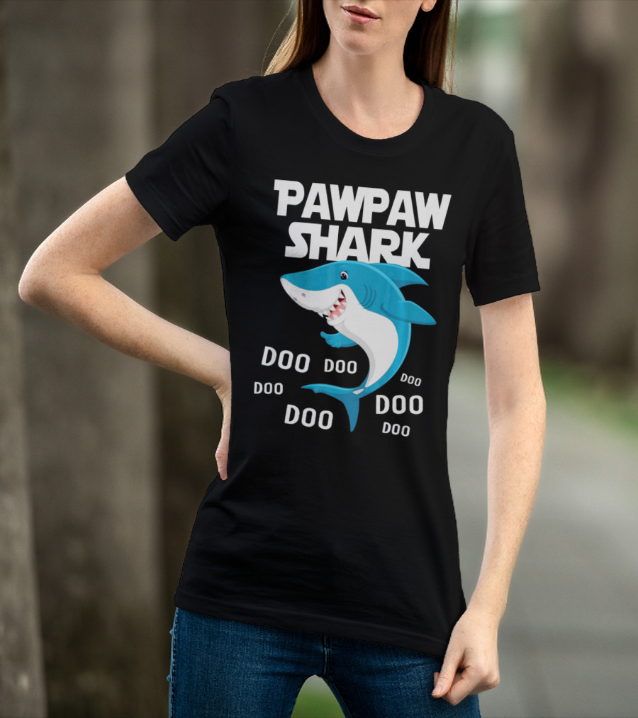 Pawpaw Shark Doo Doo Doo Grandpa Song T-Shirt