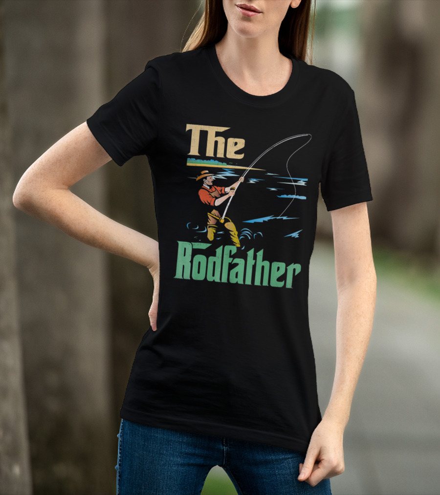 The Rodfather Fishing Fisherman T-Shirt