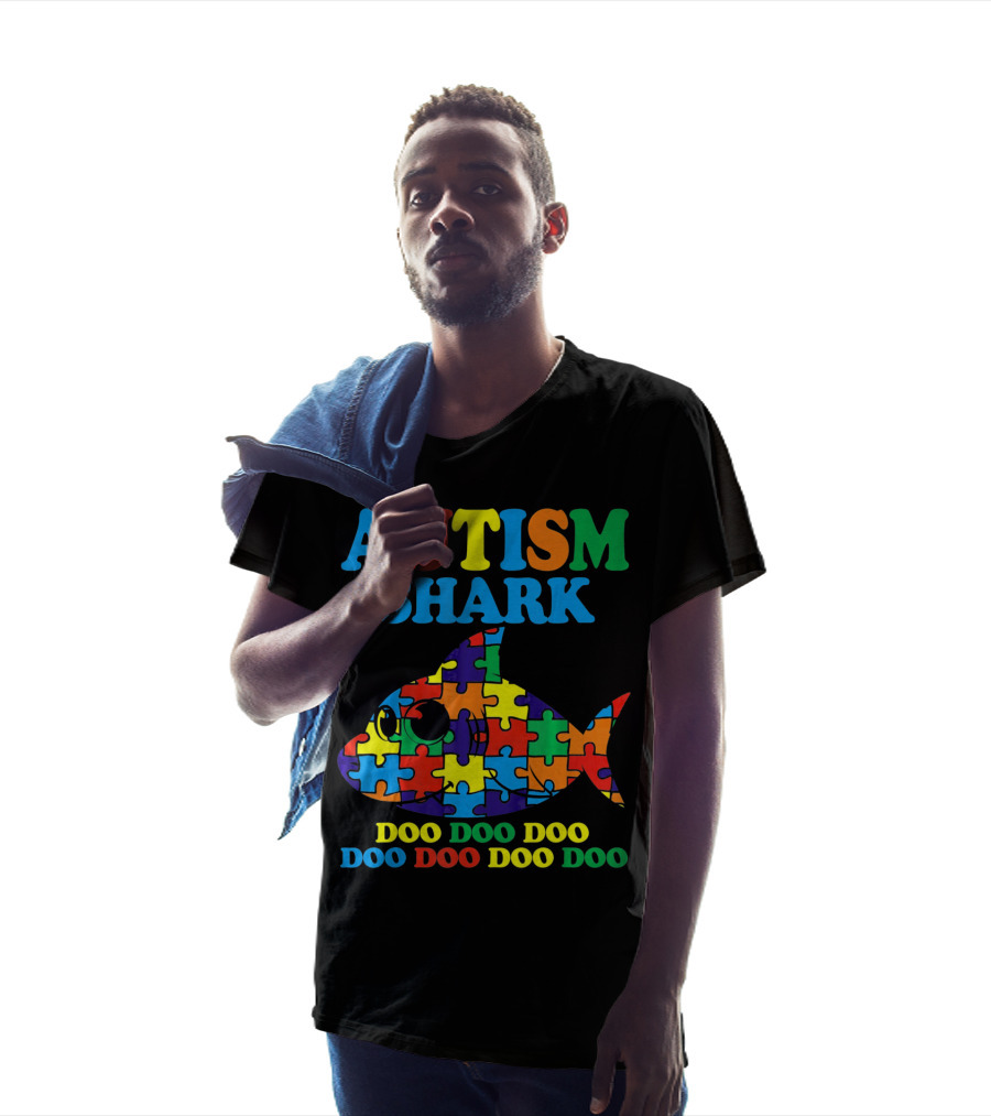 Autism Shark Doo Doo Doo Doo Doo Doo T-Shirt