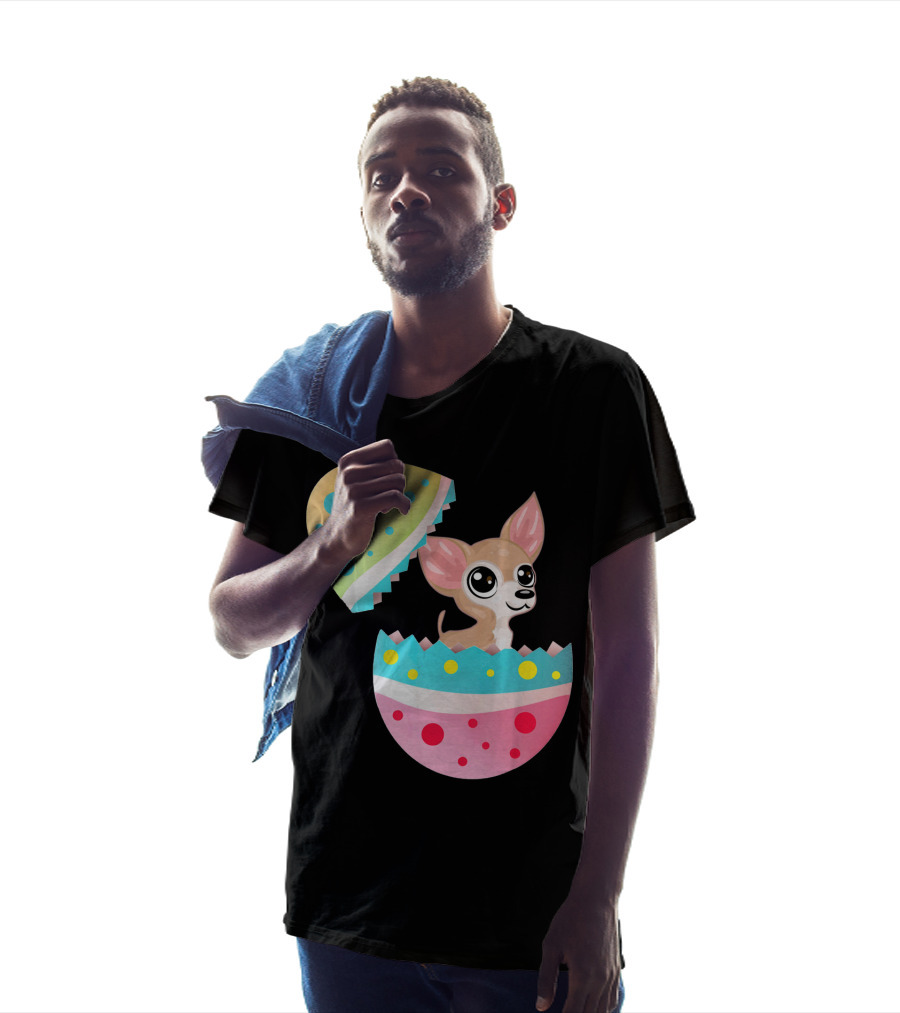 Chihuahua Easter Egg Funny Chihu Happy Surprise T-Shirt