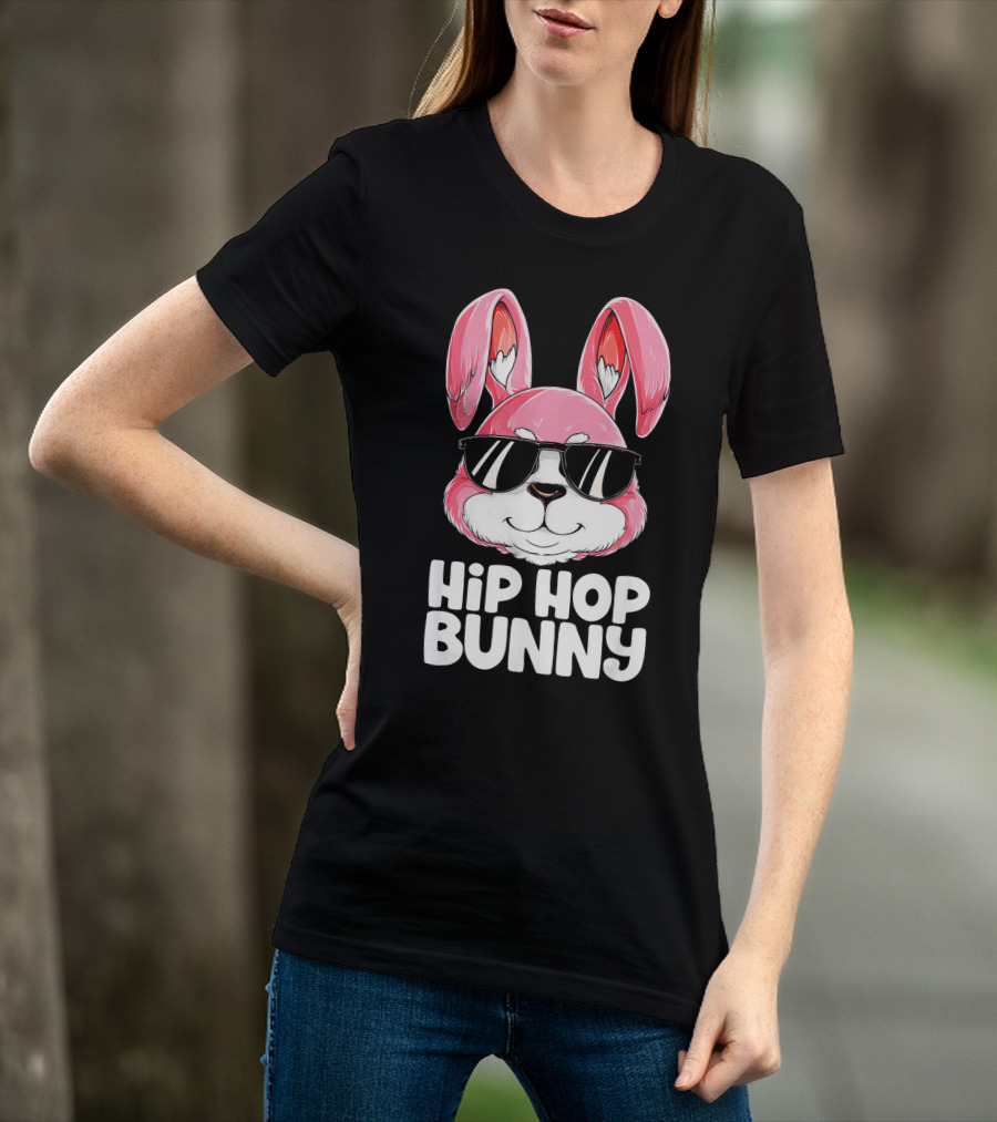 Easter Hip Hop Bunny In Sunglasses T-Shirt