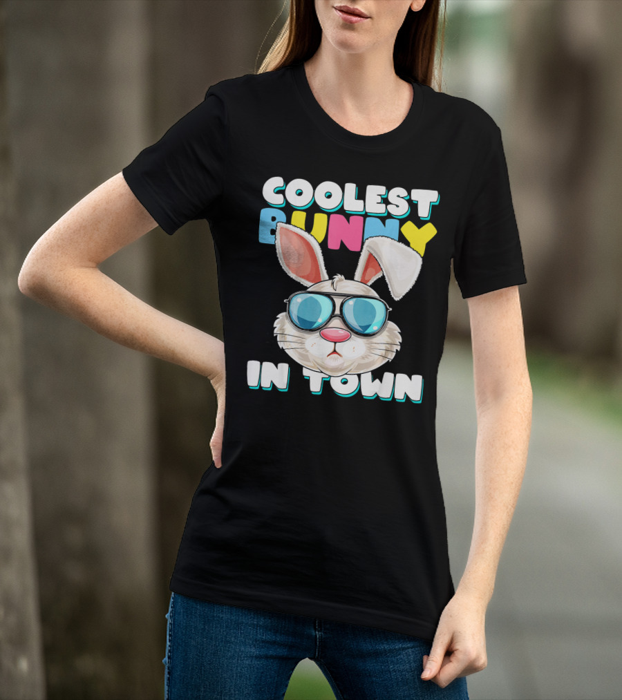 Coolest Bunny In Town Easter Bunny Costume T-Shirt