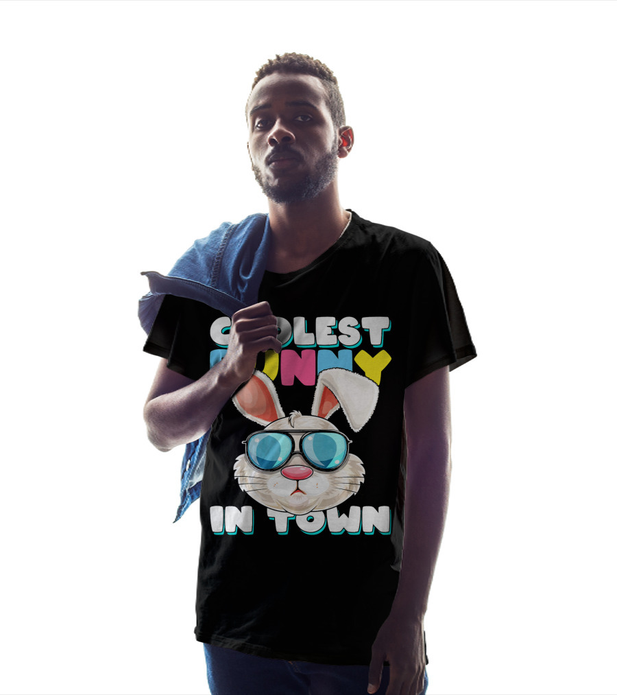 Coolest Bunny In Town Easter Bunny Costume T-Shirt
