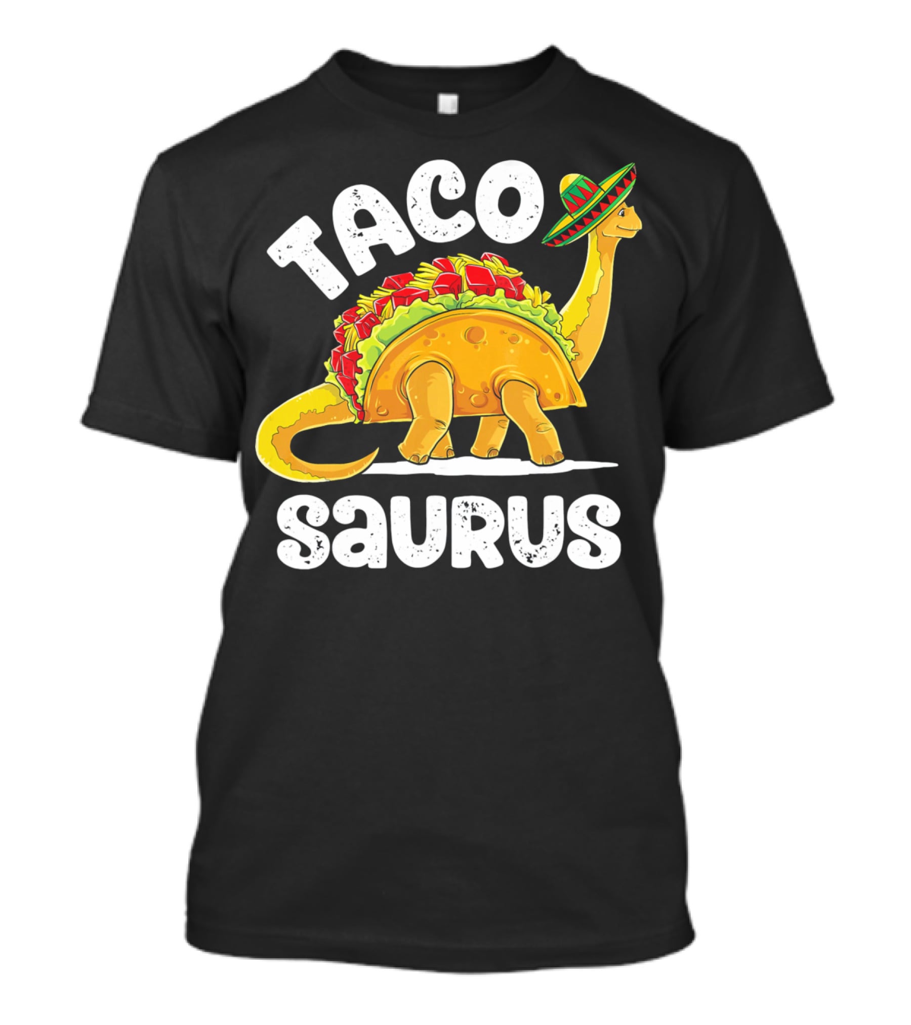 Tacosaurus Sombrero Cinco De Mayo Taco Dinosaur T-Shirt